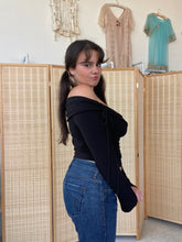 Load image into Gallery viewer, off the shoulder flare sleeve top (m)