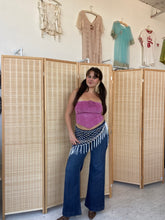 Load image into Gallery viewer, white beaded tie belt (one size)