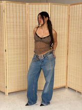 Load image into Gallery viewer, y2k cheetah mesh tank