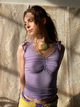 Load image into Gallery viewer, lavender butterfly top (s)