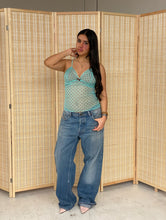 Load image into Gallery viewer, y2k polka dot mesh tank