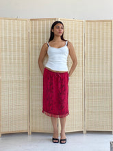 Load image into Gallery viewer, silk snakeskin midi skirt