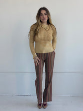 Load image into Gallery viewer, y2k stripe mid rise trouser