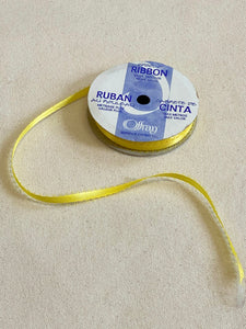 deadstock ribbon in butter yellow