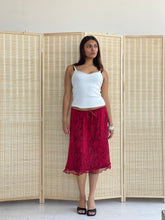 Load image into Gallery viewer, silk snakeskin midi skirt