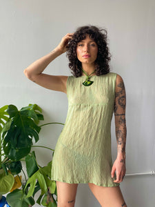 sage mini dress (s/m)