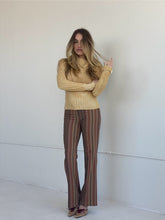 Load image into Gallery viewer, y2k stripe mid rise trouser