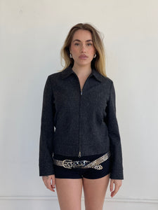 wool and silk blend jacket