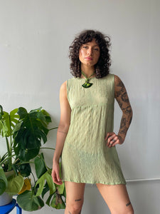 sage mini dress (s/m)