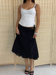 boho belt skirt