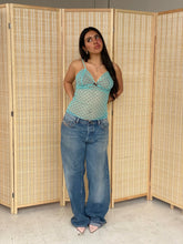 Load image into Gallery viewer, y2k polka dot mesh tank
