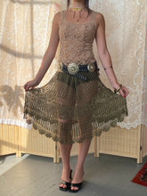 Load image into Gallery viewer, moss knit skirt/poncho s/m)
