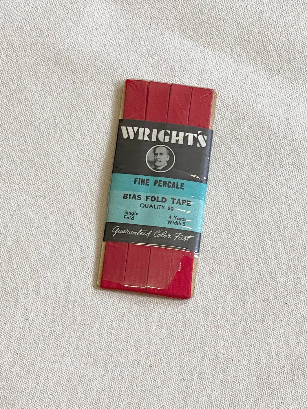 deadstock ribbon in cherry red