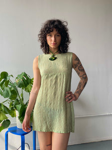 sage mini dress (s/m)