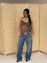 Load image into Gallery viewer, y2k cheetah mesh tank