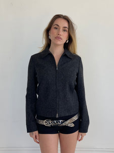 wool and silk blend jacket