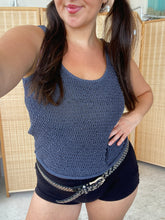 Load image into Gallery viewer, 90s silk knit beaded tank (s/m)