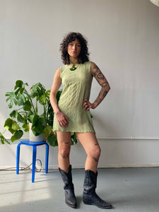 sage mini dress (s/m)