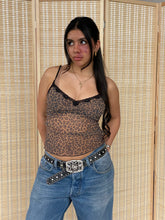Load image into Gallery viewer, y2k cheetah mesh tank