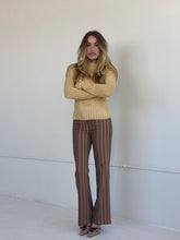 Load image into Gallery viewer, y2k stripe mid rise trouser
