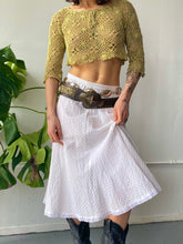 Load image into Gallery viewer, sage crochet top (small)