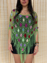 Load image into Gallery viewer, crochet beaded poncho