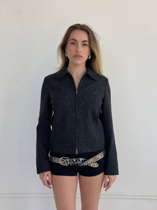 wool and silk blend jacket