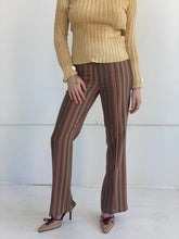 Load image into Gallery viewer, y2k stripe mid rise trouser