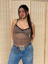 Load image into Gallery viewer, y2k cheetah mesh tank
