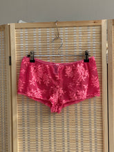 Load image into Gallery viewer, y2k pink lace mini shorts