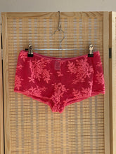 Load image into Gallery viewer, y2k pink lace mini shorts