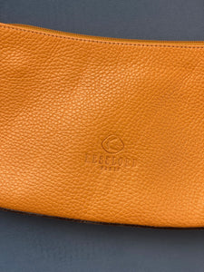 cognac leather shoulder bag