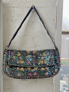 sequin baguette bag