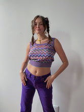 Load image into Gallery viewer, 80s silk funky top
