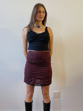 Load image into Gallery viewer, 90s sangria mini skirt