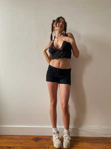 00s deadstock crochet shorts