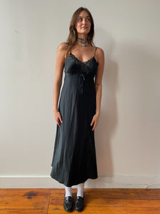 80s black widow dress