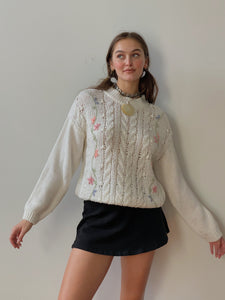 80s wildflower knit