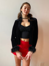 Load image into Gallery viewer, 80s velvet cardigan
