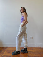 Load image into Gallery viewer, ivory linen blend pants