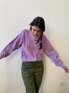 80s lilac knit