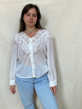 Load image into Gallery viewer, retro ruffle blouse