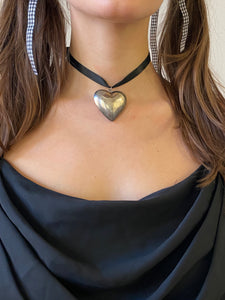 heart explosion silver pendant (large)