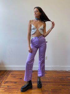 lilac 70s carpenter pants