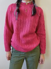 Load image into Gallery viewer, raspberry wool knit