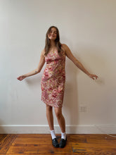 Load image into Gallery viewer, 90s rose milkmaid dress