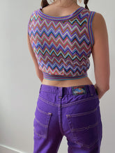 Load image into Gallery viewer, 90s purple denim