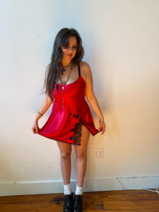 cherry bomb slip dress