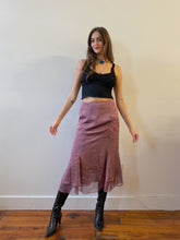 Load image into Gallery viewer, 90s lilac wine midi skirt