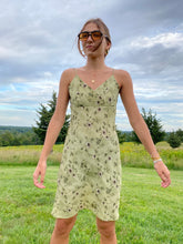 Load image into Gallery viewer, 90s sage floral dress